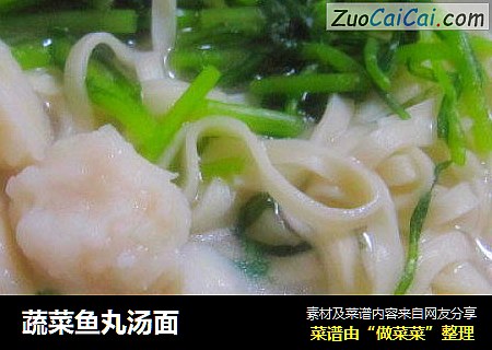 蔬菜鱼丸汤面