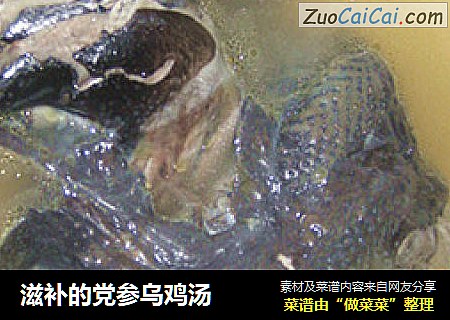 滋补的党参乌鸡汤