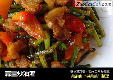 蒜薹炒油渣
