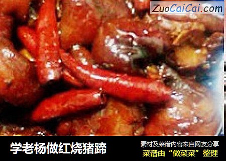 学老杨做红烧猪蹄
