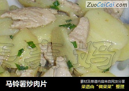 马铃薯炒肉片