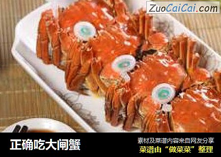 正确吃大闸蟹