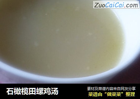 石橄榄田螺鸡汤