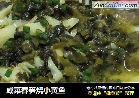 咸菜春笋烧小黄鱼
