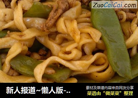 新人报道~懒人版-豆角焖面