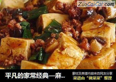平凡的家常经典—麻婆豆腐