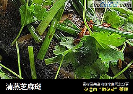 清蒸芝麻斑