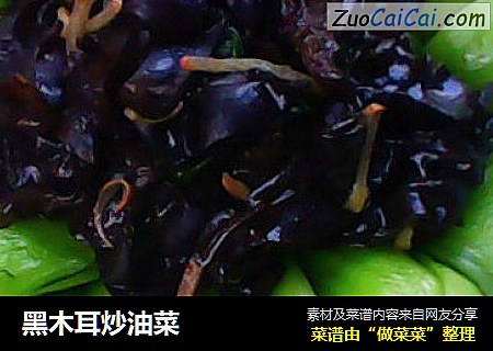 黑木耳炒油菜