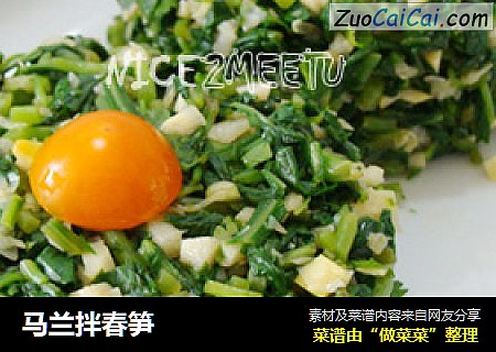 马兰拌春笋