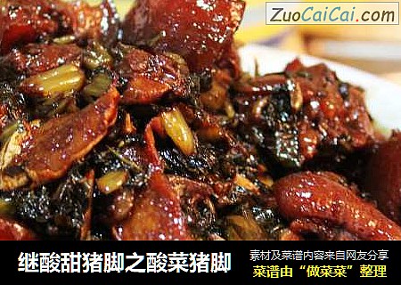 继酸甜猪脚之酸菜猪脚