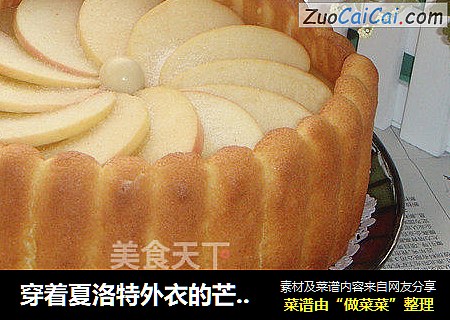 穿着夏洛特外衣的芒果慕丝蛋糕
