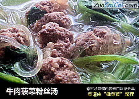 牛肉菠菜粉丝汤