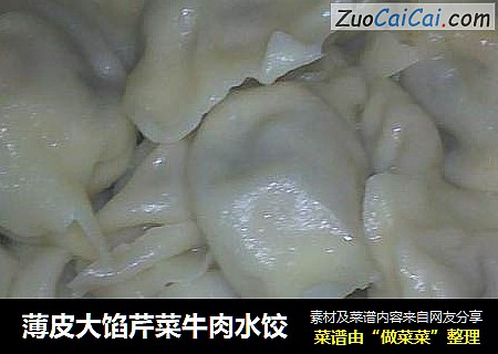 薄皮大馅芹菜牛肉水饺