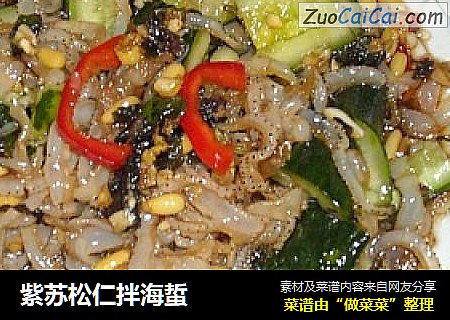 紫苏松仁拌海蜇