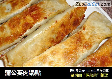 蒲公英肉锅贴