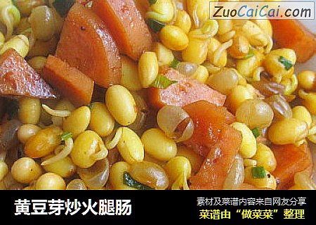 黄豆芽炒火腿肠