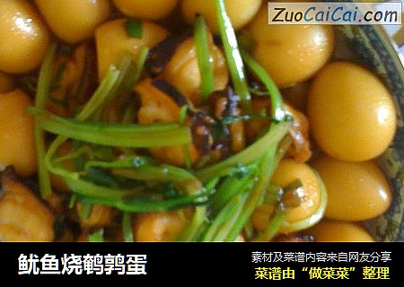 鱿鱼烧鹌鹑蛋