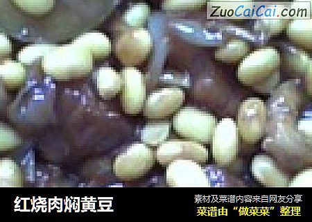 红烧肉焖黄豆