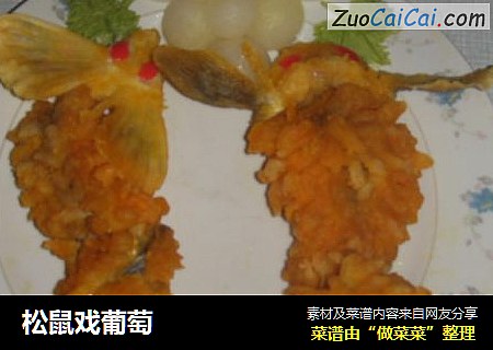 松鼠戏葡萄