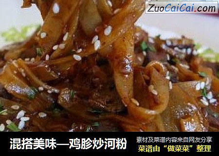 混搭美味—鸡胗炒河粉