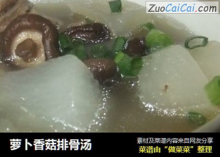 萝卜香菇排骨汤