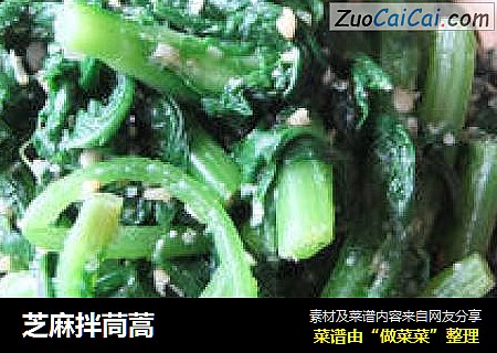 芝麻拌茼蒿