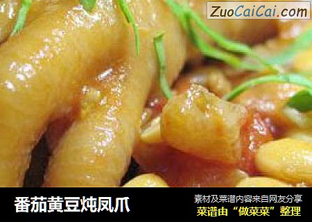 番茄黄豆炖凤爪