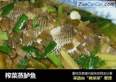榨菜蒸鲈鱼