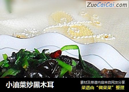 小油菜炒黑木耳