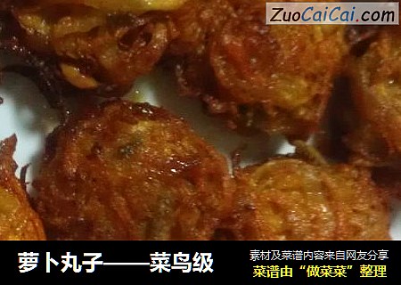 萝卜丸子——菜鸟级