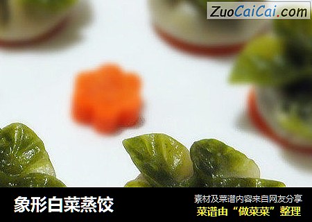 象形白菜蒸饺
