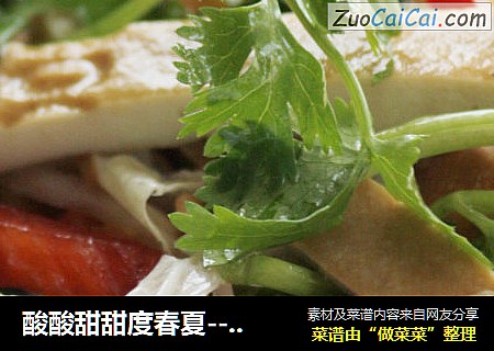 酸酸甜甜度春夏---------酸甜白菜香干
