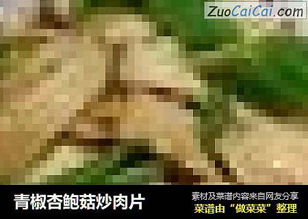 青椒杏鲍菇炒肉片