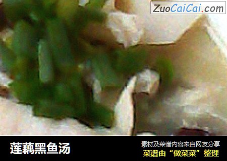 莲藕黑鱼汤