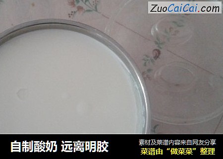 自制酸奶 远离明胶