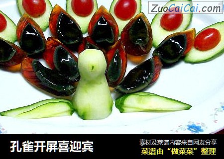 孔雀开屏喜迎宾