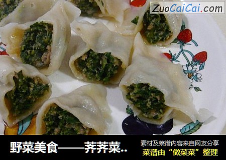 野菜美食——荠荠菜水饺