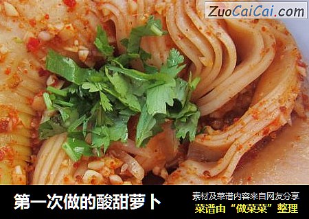 第一次做的酸甜萝卜