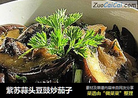 紫苏蒜头豆豉炒茄子