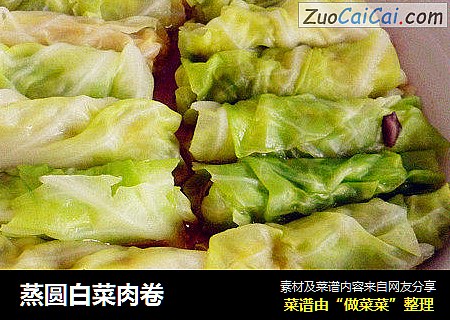 蒸圆白菜肉卷