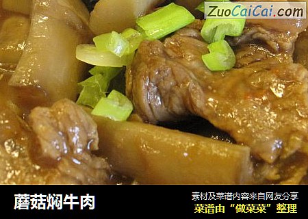 蘑菇焖牛肉