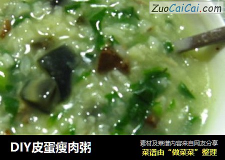 DIY皮蛋瘦肉粥