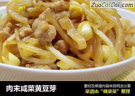 肉末咸菜黄豆芽