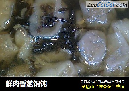鲜肉香葱馄饨