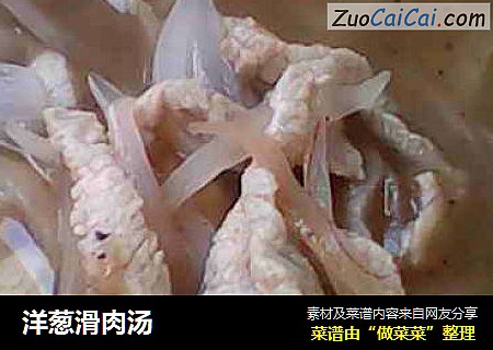 洋葱滑肉汤
