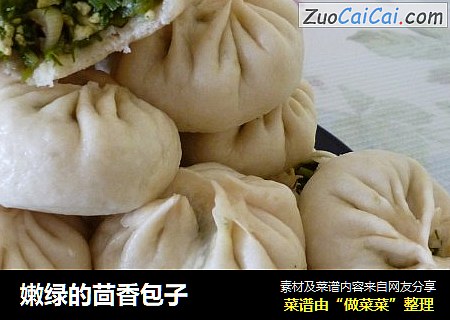 嫩绿的茴香包子