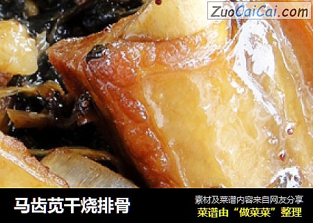 马齿苋干烧排骨