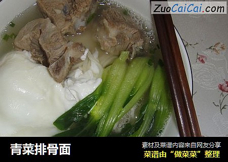 青菜排骨面