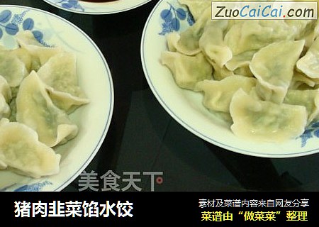 猪肉韭菜馅水饺