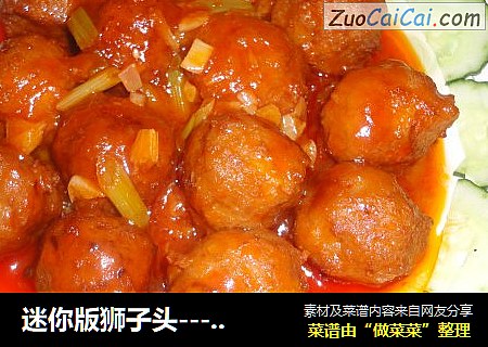 迷你版狮子头---茄汁小丸子